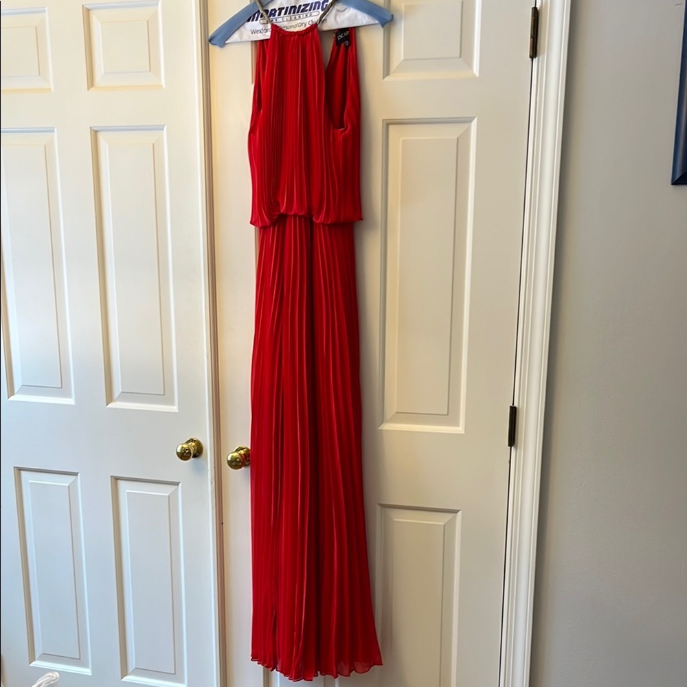 Xscape Red Maxi Dress